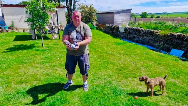 Danny Henderson with his winner and dog.jpg